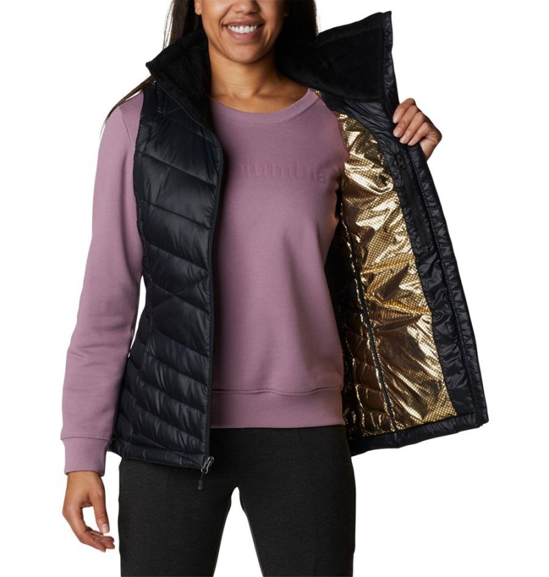 Black Columbia Joy Peak Insulated Women's Vest | 25409ZPRT