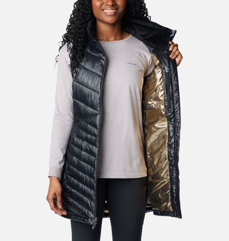 Black Columbia Joy Peak Long Women's Vest | 73052LUOY