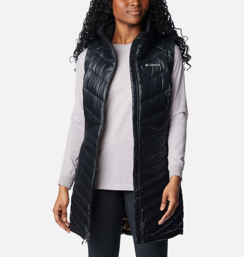 Black Columbia Joy Peak Long Women's Vest | 73052LUOY