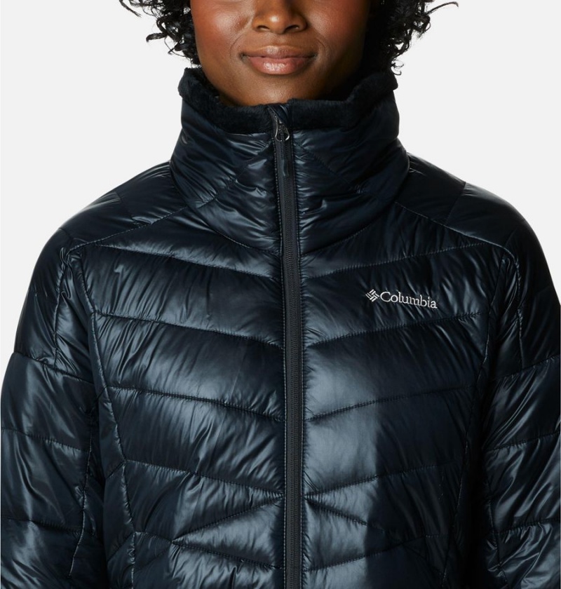 Black Columbia Joy Peak Mid Women's Puffer Jacket | 90435HYZB