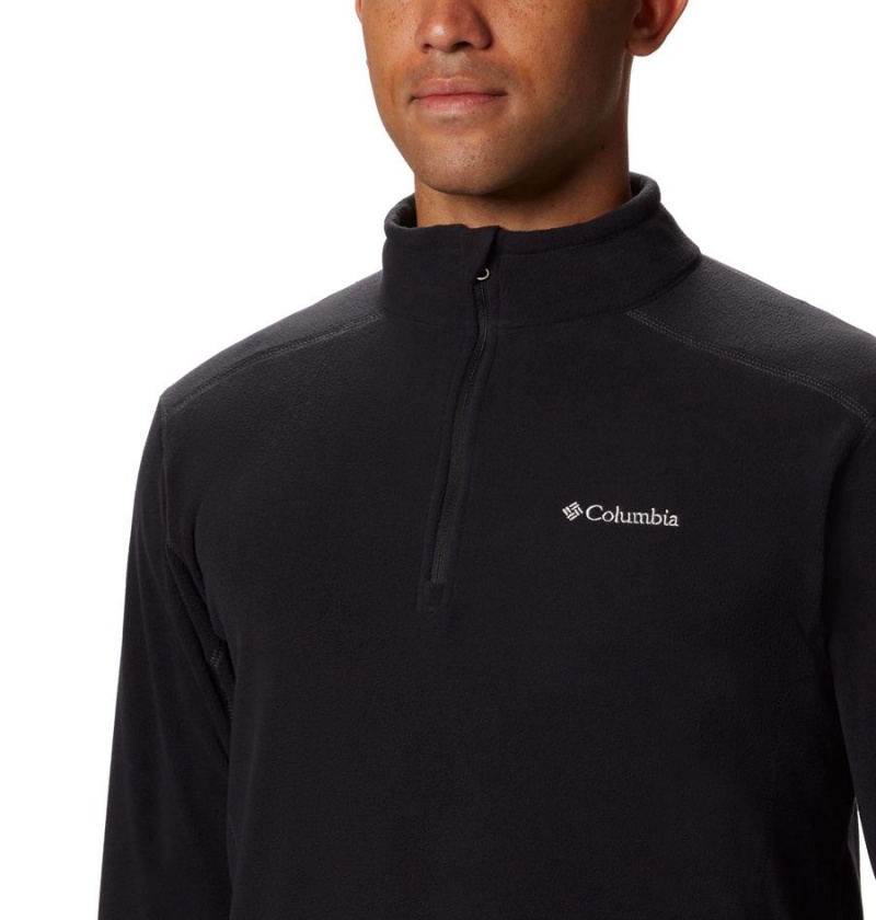 Black Columbia Klamath Range II Half Zip Fleece Men's Pullover | 29603OUVY