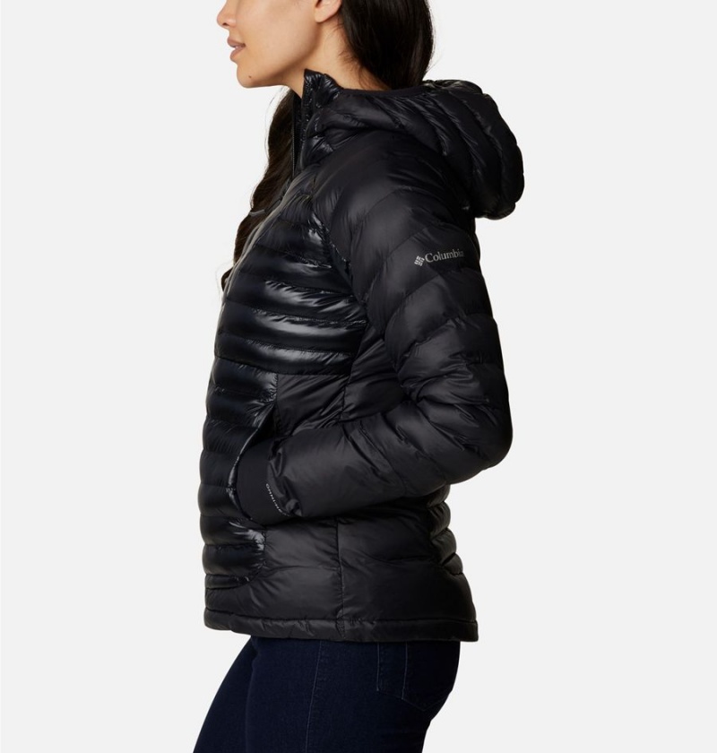 Black Columbia Labyrinth Loop Insulated Hooded Women's Puffer Jacket | 10453BPLD