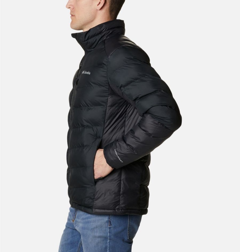 Black Columbia Labyrinth Loop Omni Heat Infinity Insulated Men's Puffer Jacket | 43607RCOL