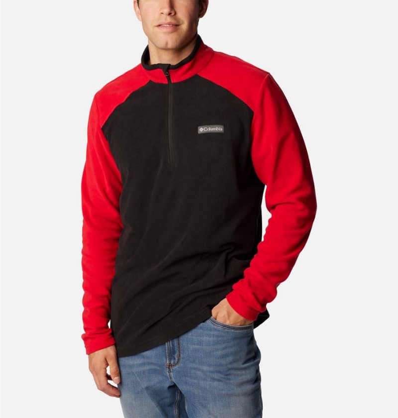 Black Columbia Lake Aloha Half Zip Fleece Men's Pullover | 62493EKBY