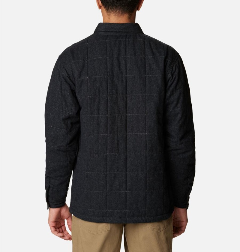 Black Columbia Landroamer Quilted Jacket Men's Shirt | 37601ZKGF