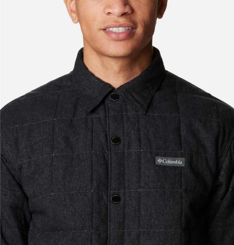 Black Columbia Landroamer Quilted Jacket Men's Shirt | 37601ZKGF