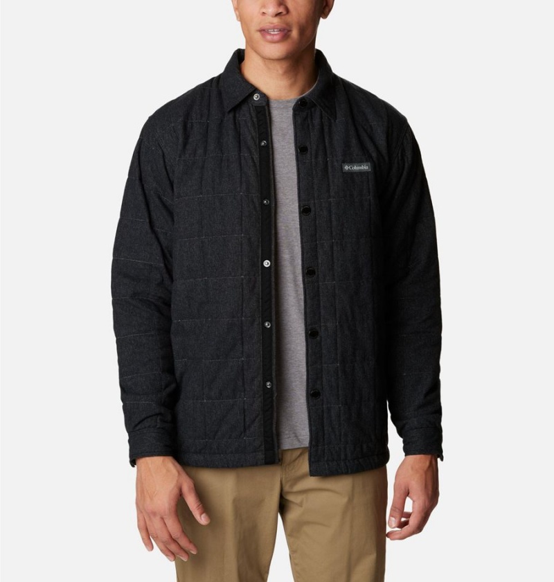 Black Columbia Landroamer Quilted Jacket Men\'s Shirt | 37601ZKGF