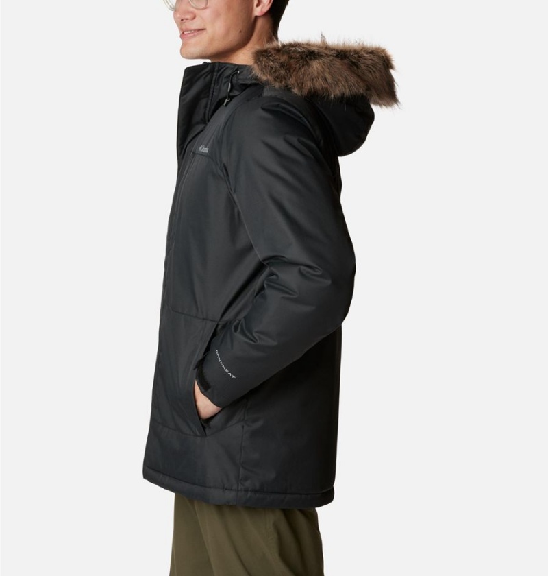 Black Columbia Leif Trail Men's Coats | 02937TUXG