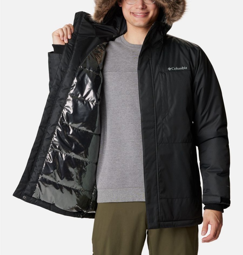 Black Columbia Leif Trail Men's Coats | 02937TUXG