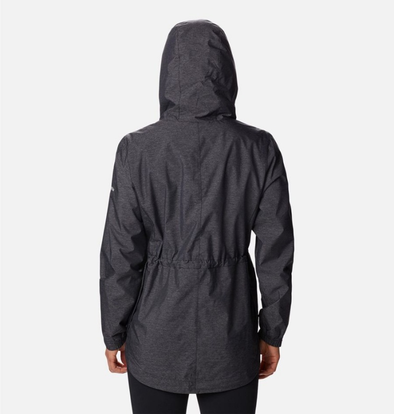 Black Columbia Lillian Ridge Shell Women's Rain Jacket | 75869JZCM