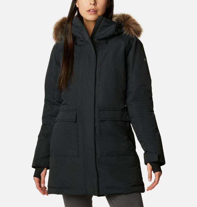 Black Columbia Little Si Insulated Women's Coats | 94061ZFVN