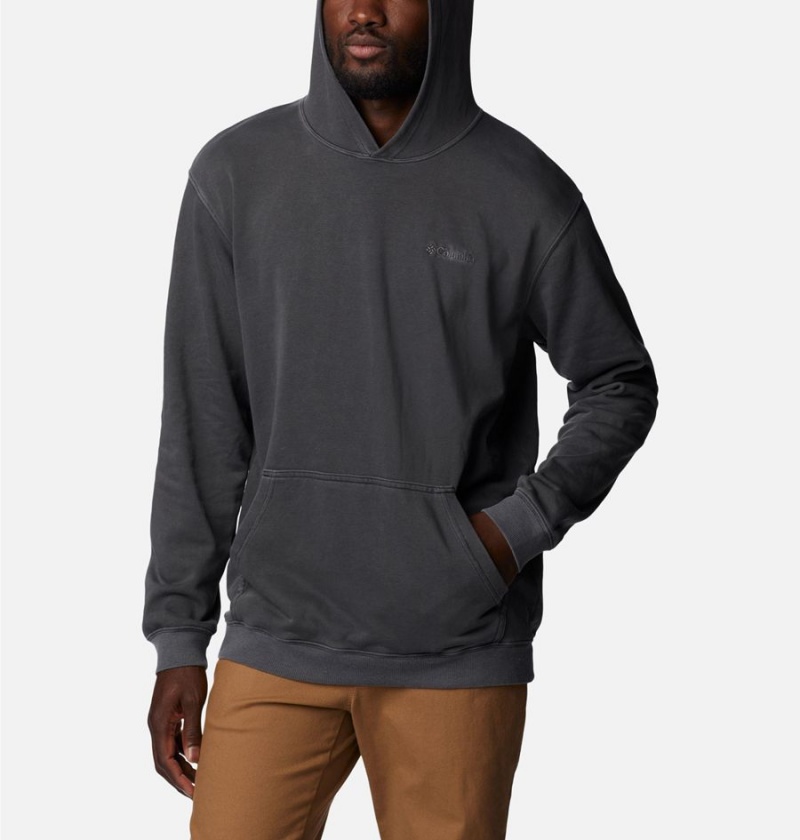 Black Columbia Lodge French Terry Novelty Men's Hoodie | 91470SRPM