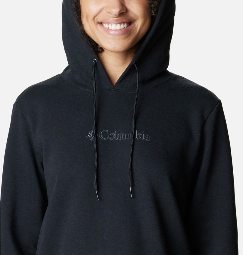 Black Columbia Logo II Women's Hoodie | 90714GVJZ