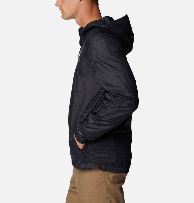 Black Columbia Loop Trail Men's Windbreaker | 95620SBRX