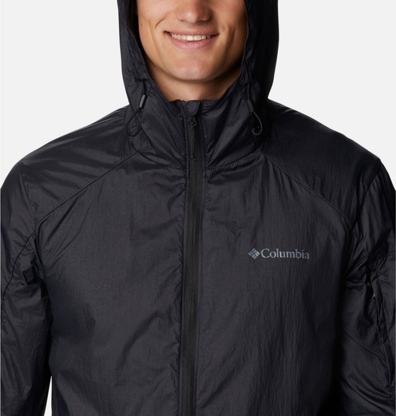 Black Columbia Loop Trail Men's Windbreaker | 95620SBRX