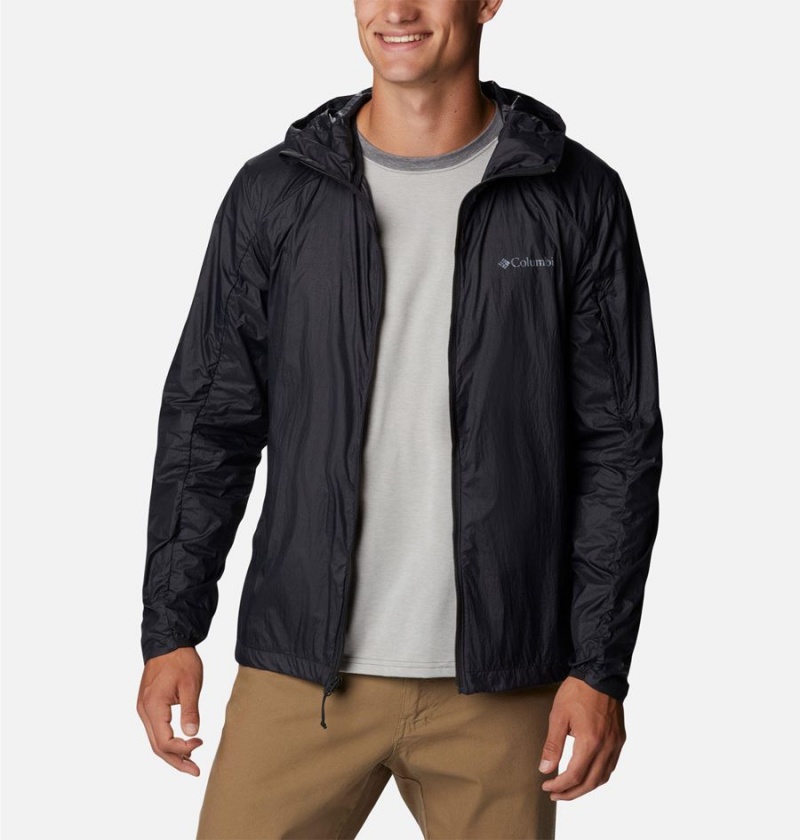 Black Columbia Loop Trail Men's Windbreaker | 95620SBRX