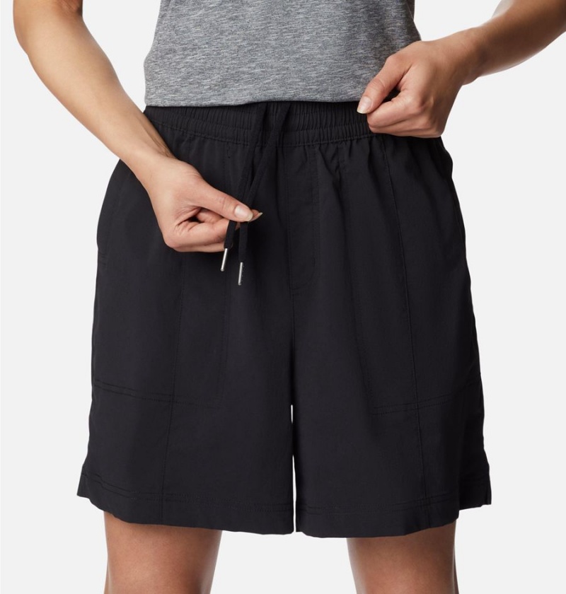 Black Columbia Magnolia Springs Pull On Women's Shorts | 46895XHUE