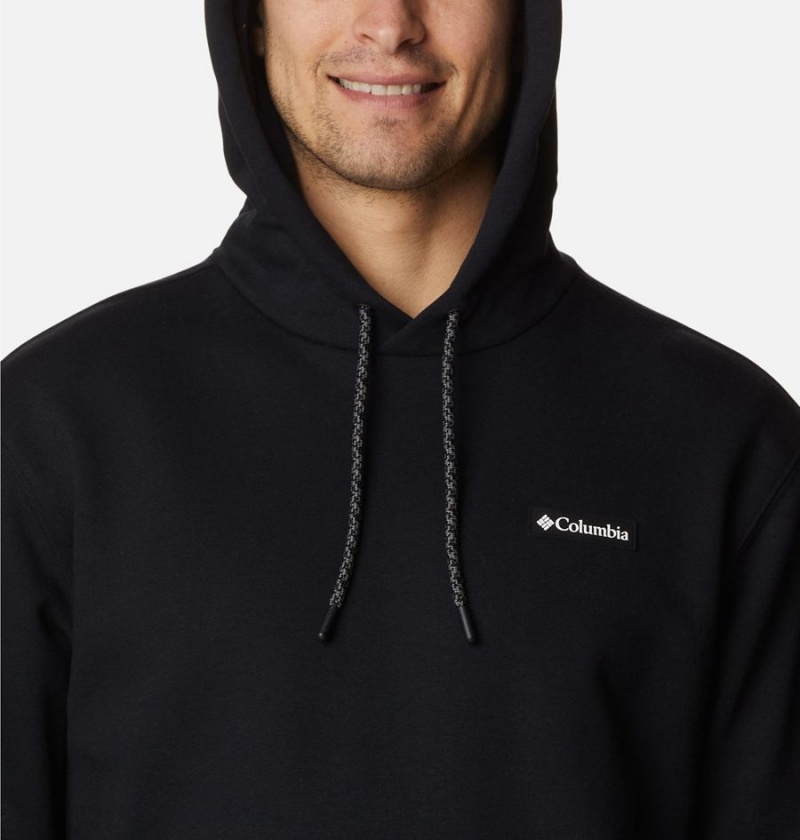 Black Columbia Marble Canyon Heavyweight Fleece Men's Hoodie | 50712COGA