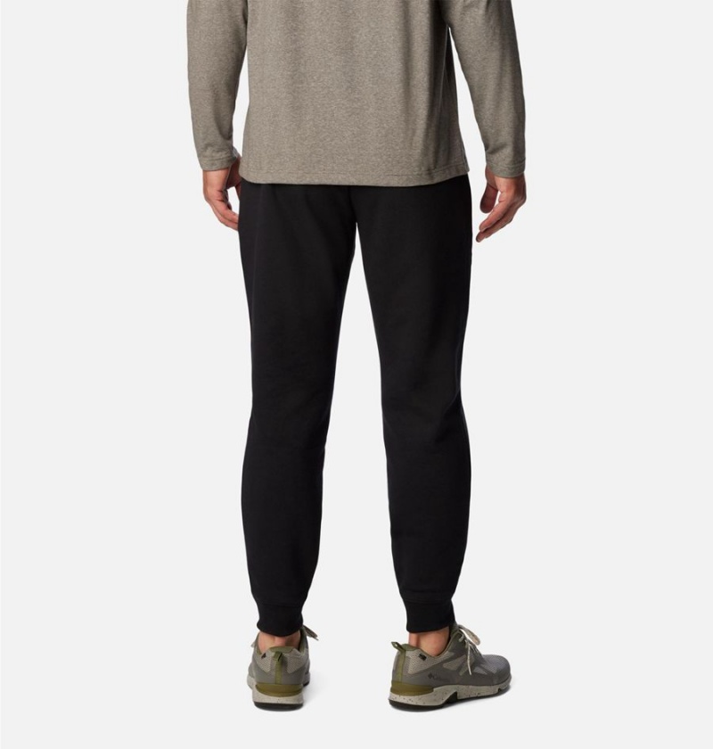 Black Columbia Marble Canyon Heavyweight Fleece Men's Pants | 32064BZCK