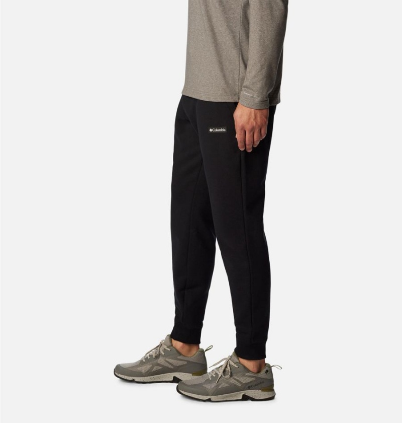 Black Columbia Marble Canyon Heavyweight Fleece Men's Pants | 32064BZCK