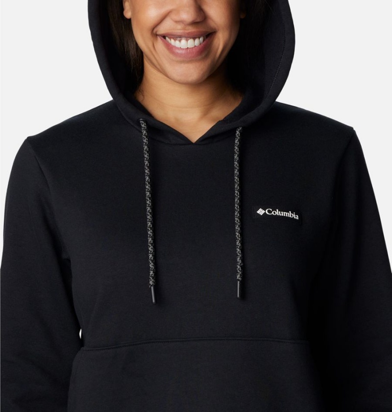 Black Columbia Marble Canyon Women's Hoodie | 85319QZXJ