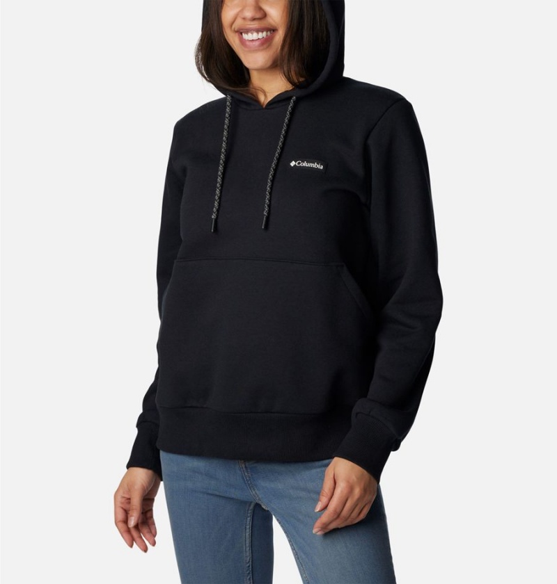 Black Columbia Marble Canyon Women's Hoodie | 85319QZXJ