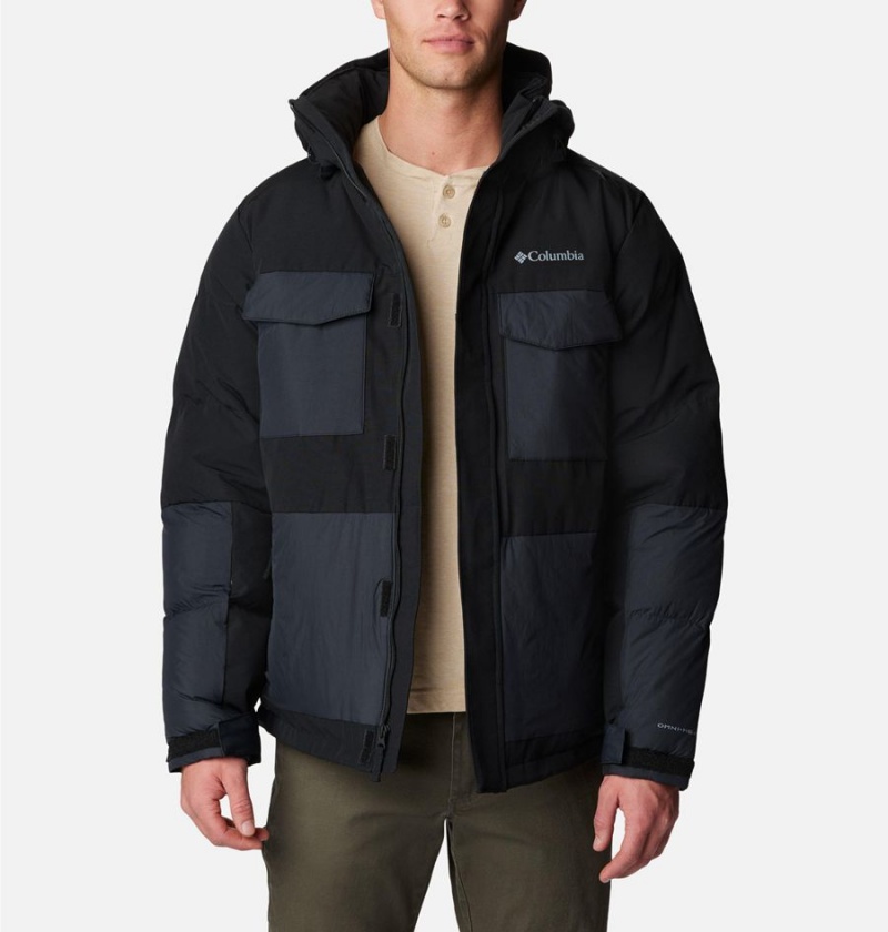 Black Columbia Marquam Peak Fusion Insulated Men's Puffer Jacket | 97840CAHO