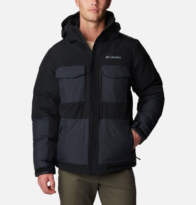 Black Columbia Marquam Peak Fusion Insulated Men\'s Puffer Jacket | 97840CAHO