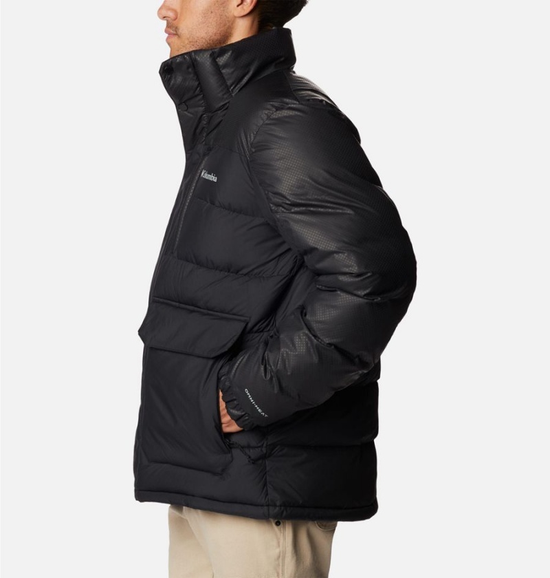 Black Columbia Mineral Ridge Black Dot Insulated Men's Puffer Jacket | 21603SGTD