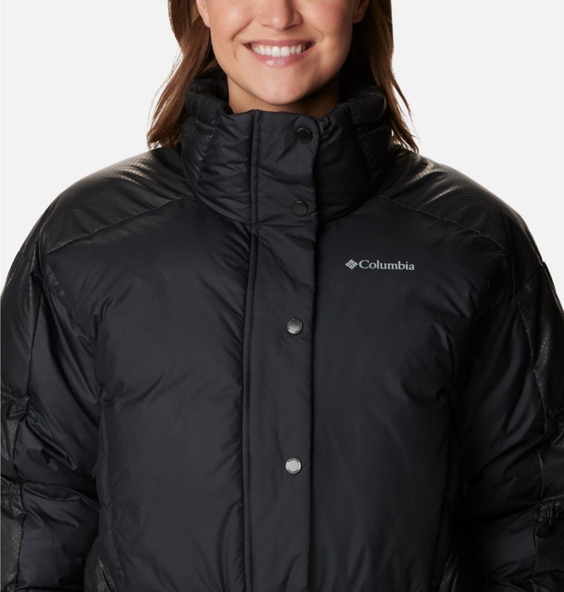 Black Columbia Mineral Ridge Black Dot Women's Puffer Jacket | 95813RBUG