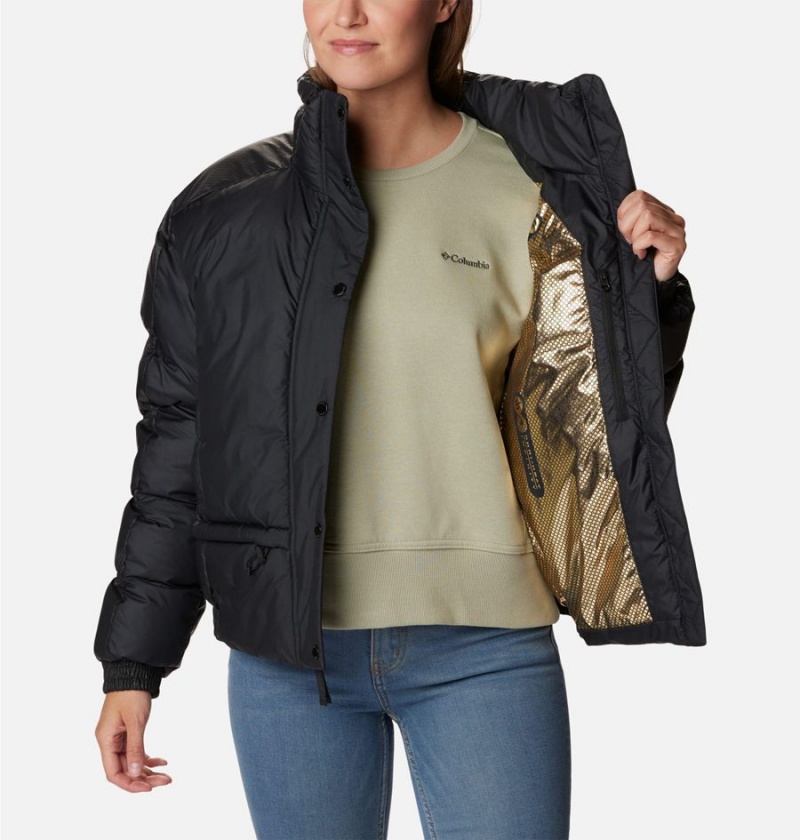 Black Columbia Mineral Ridge Black Dot Women's Puffer Jacket | 95813RBUG