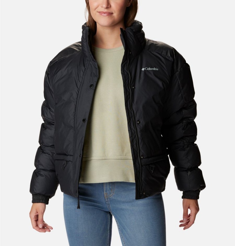 Black Columbia Mineral Ridge Black Dot Women's Puffer Jacket | 95813RBUG