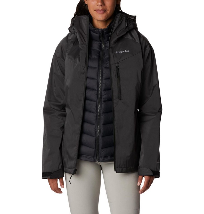 Black Columbia Oak Ridge Interchange Women's 3 In 1 Jackets | 25340YOKG