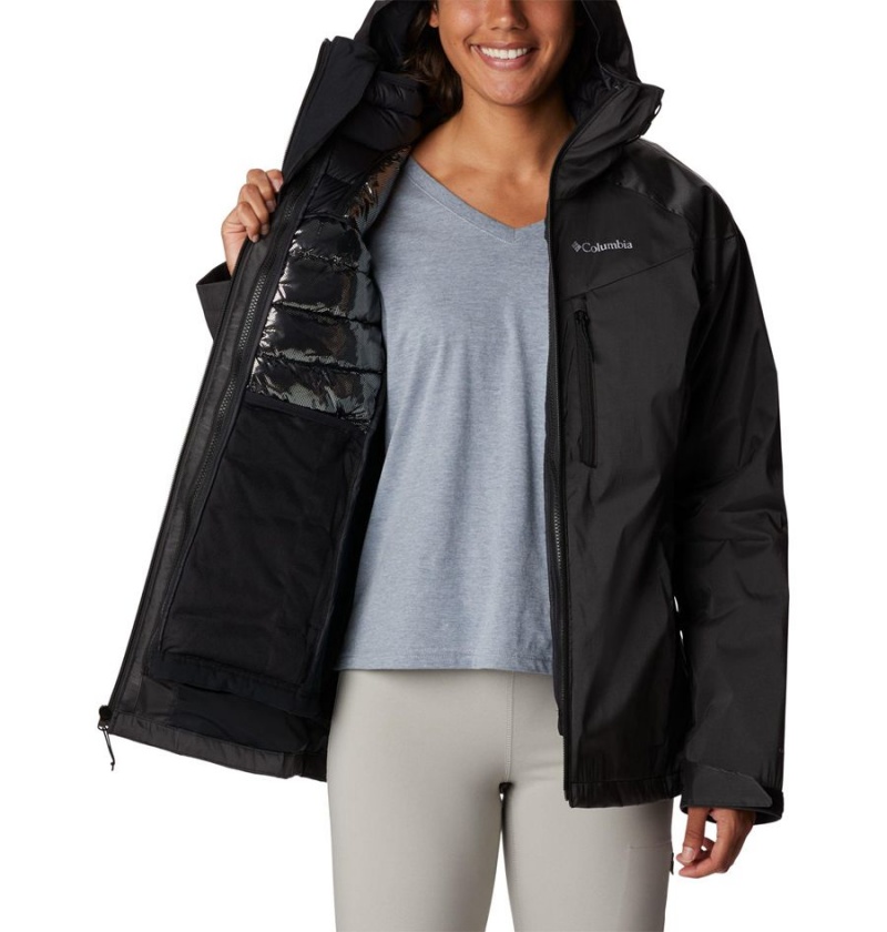 Black Columbia Oak Ridge Interchange Women's 3 In 1 Jackets | 25340YOKG