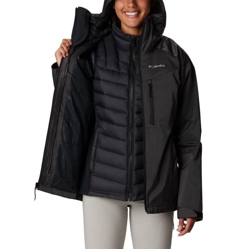 Black Columbia Oak Ridge Interchange Women's 3 In 1 Jackets | 25340YOKG