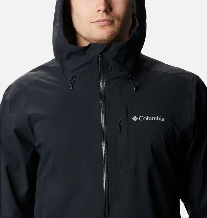 Black Columbia Omni-Tech Ampli-Dry Shell Men's Rain Jacket | 84602SQOZ