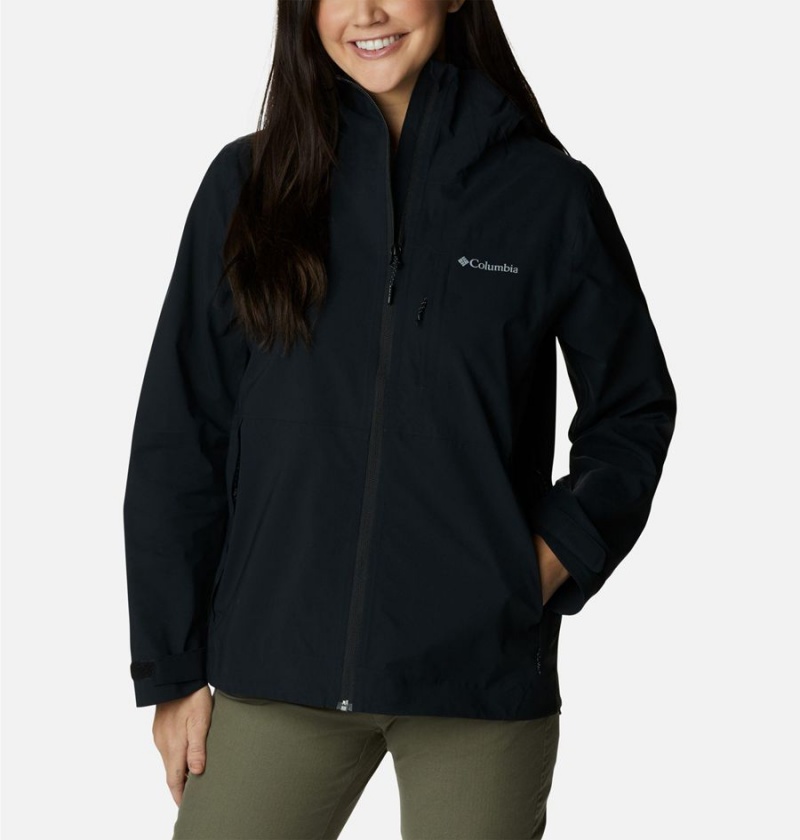 Black Columbia Omni-Tech Ampli-Dry Shell Women\'s Rain Jacket | 73046EPJH