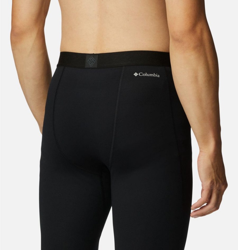 Black Columbia Omni Heat Heavyweight Baselayer Tights Men's Pants | 62581ZCXT