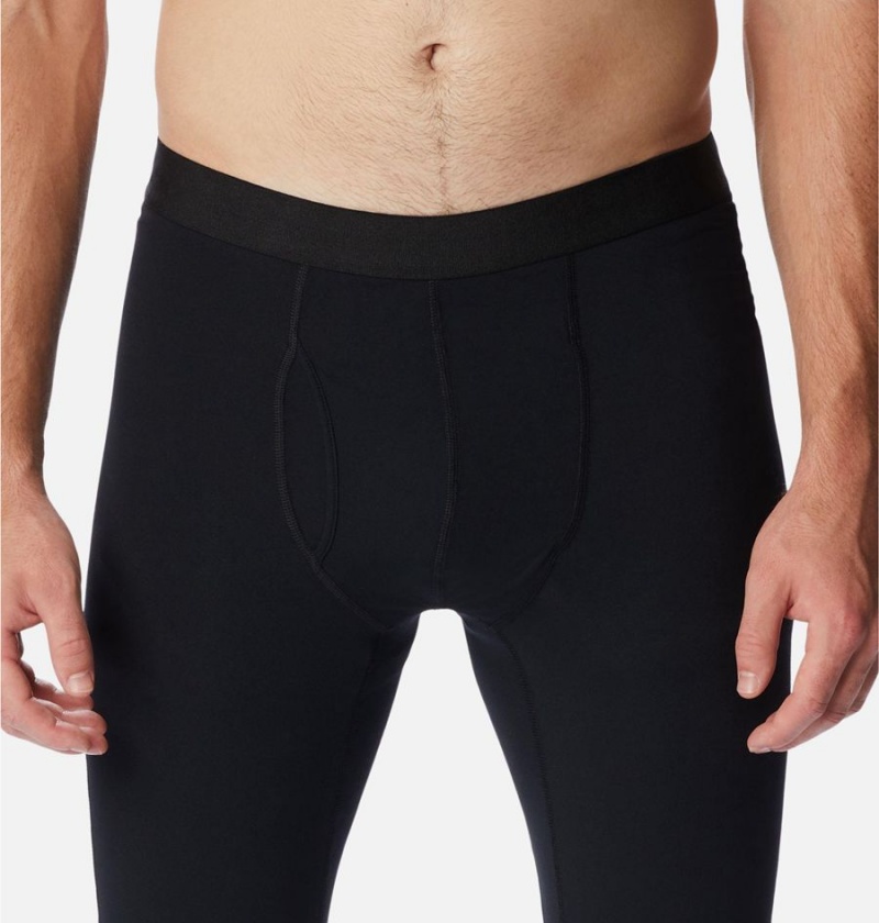 Black Columbia Omni Heat Midweight Baselayer Tights Men's Pants | 84165PJAN