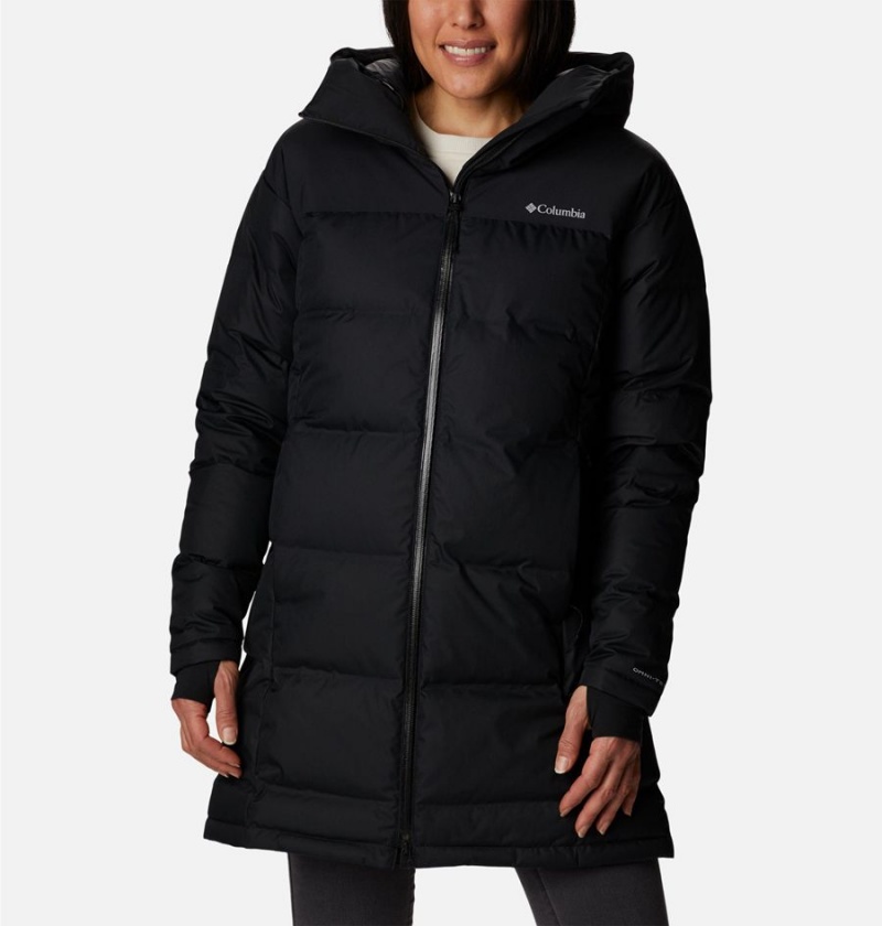 Black Columbia Opal Hill Mid Women\'s Puffer Jacket | 96087FQLK