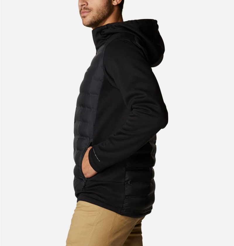 Black Columbia Out-Shield Full Zip Hoodie Insulated Men's Puffer Jacket | 26940VTBN