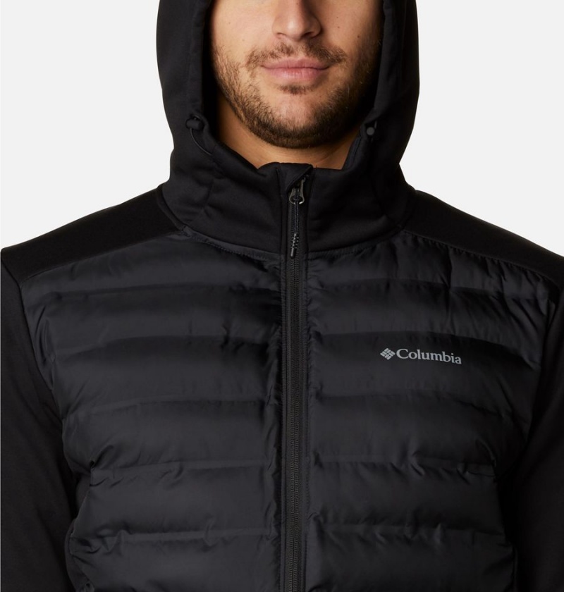 Black Columbia Out-Shield Full Zip Hoodie Insulated Men's Puffer Jacket | 26940VTBN