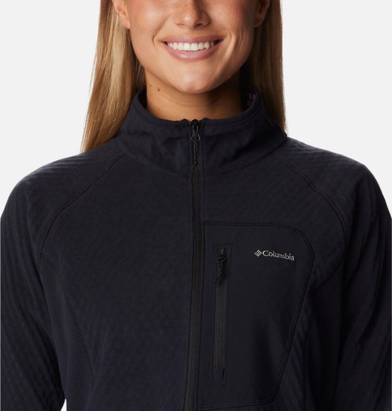 Black Columbia Outdoor Tracks Half Zip Fleece Women's Pullover | 97462TBXK