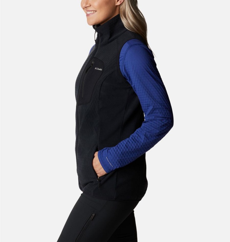 Black Columbia Outdoor Tracks Women's Vest | 02516FPCK