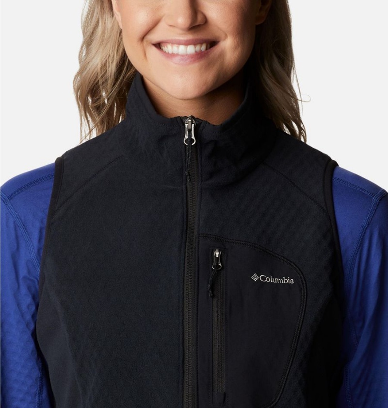 Black Columbia Outdoor Tracks Women's Vest | 02516FPCK