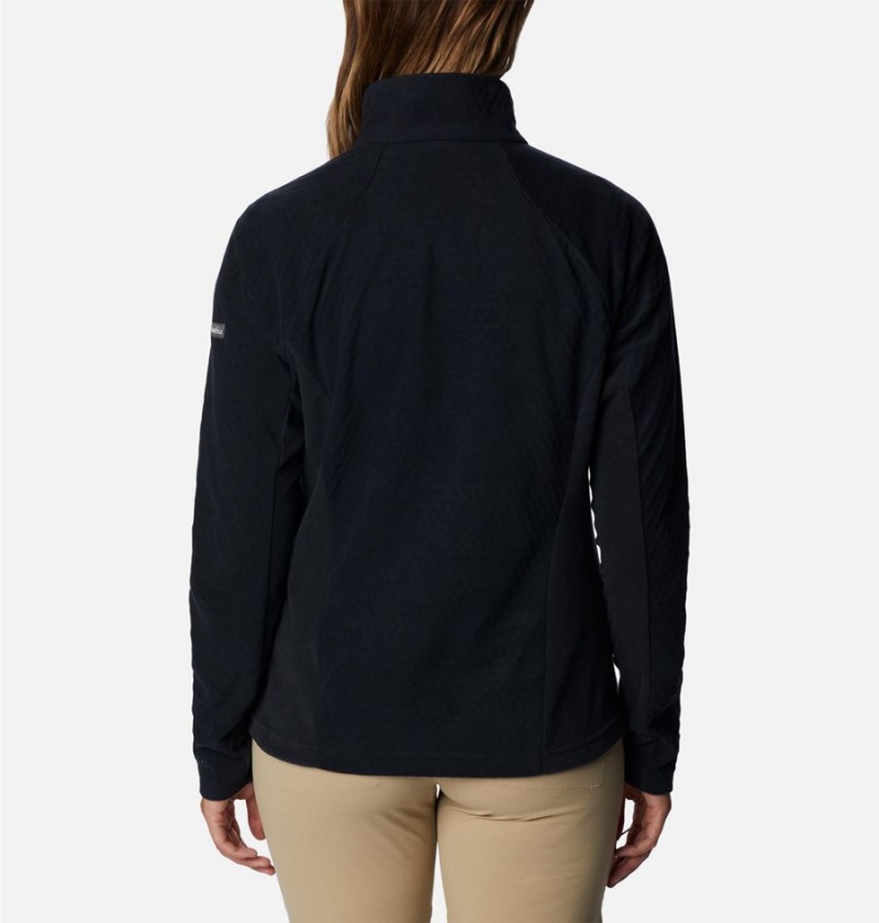 Black Columbia Overlook Pass Half Zip Women's Pullover | 27146FGLX