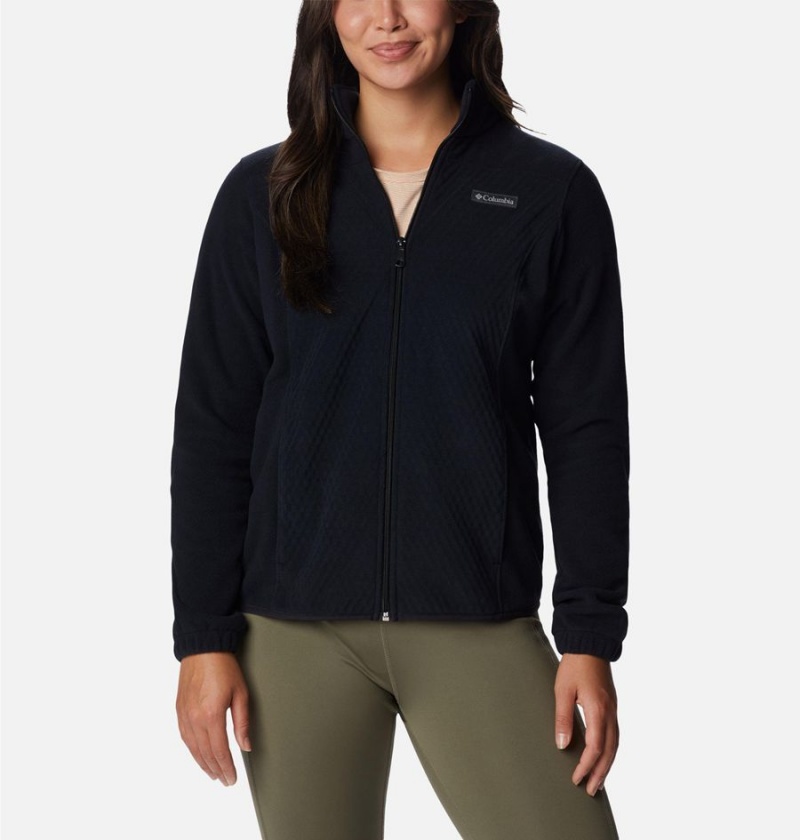 Black Columbia Overlook Trail Full Zip Women\'s Fleece Jacket | 89162XNDT