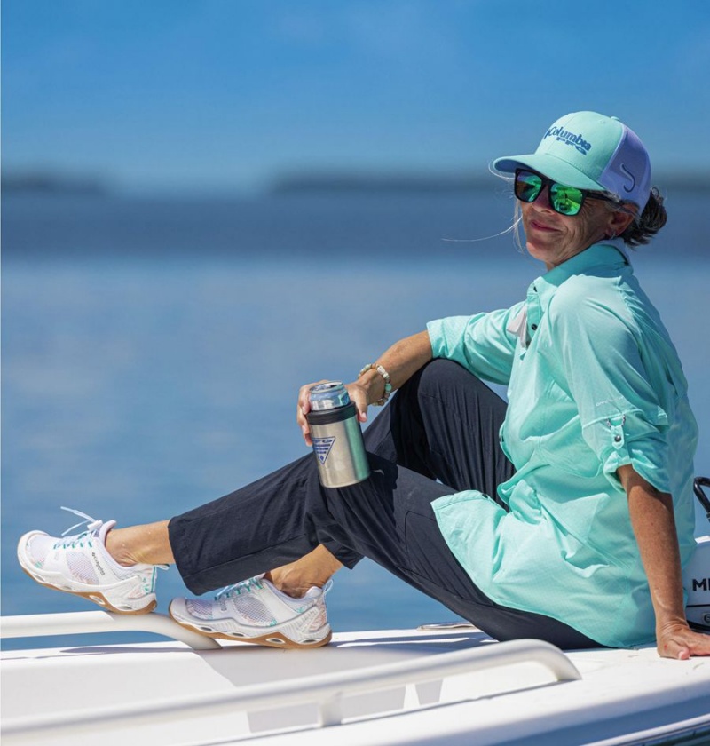 Black Columbia PFG Cast and Release Stretch Women's Pants | 09148YCSA