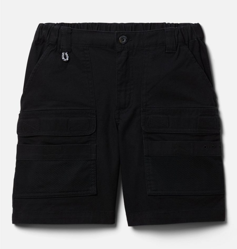 Black Columbia PFG Half Moon II Kids\' Shorts | 80936IRVL