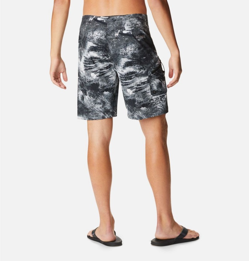 Black Columbia PFG Offshore II Board Men's Shorts | 50479LCQA